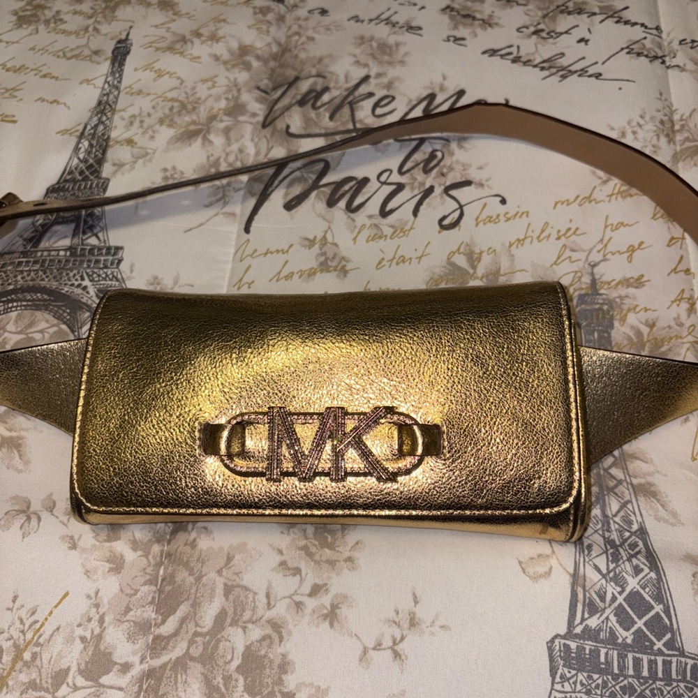 Michael Kors Gold Crossbody Bag